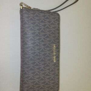 Michael Kors Dark Brown Wristlet Wallet & Satchel Bag